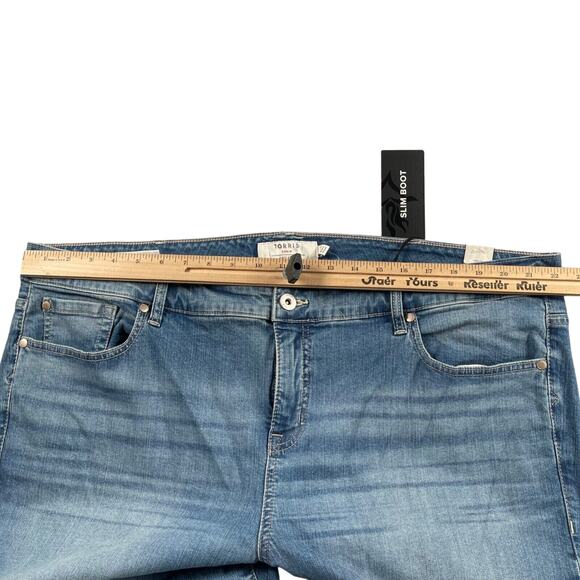 Torrid Jeans Women Plus 24R Slim Through Hip and Thigh Boot Cut Mid Rise Stretch - Picture 6 of 16